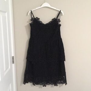 Dex black lace dress size M $15